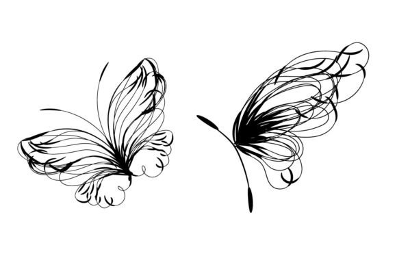 Creative Butterfly Continuous Floral