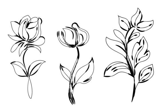 Doodle Cute Floral Wildflower