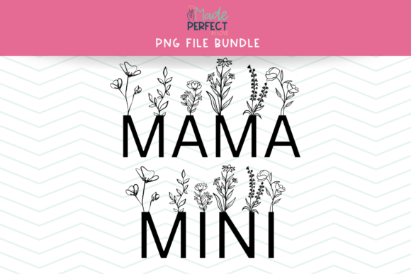 Floral Mama Png, Floral Mini Png