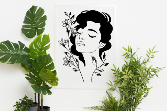 Flower Face Svg, Head of Flowers Svg