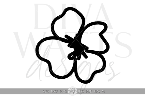 Flower Petal Silhouette Illustration SVG